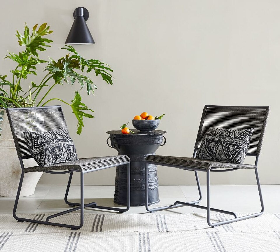 Frog Drum Indoor/Outdoor Metal Side Tables Pottery Barn Australia